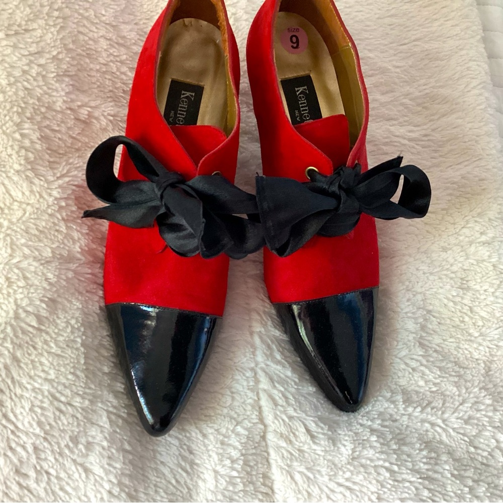 Red and black classy suade heels…